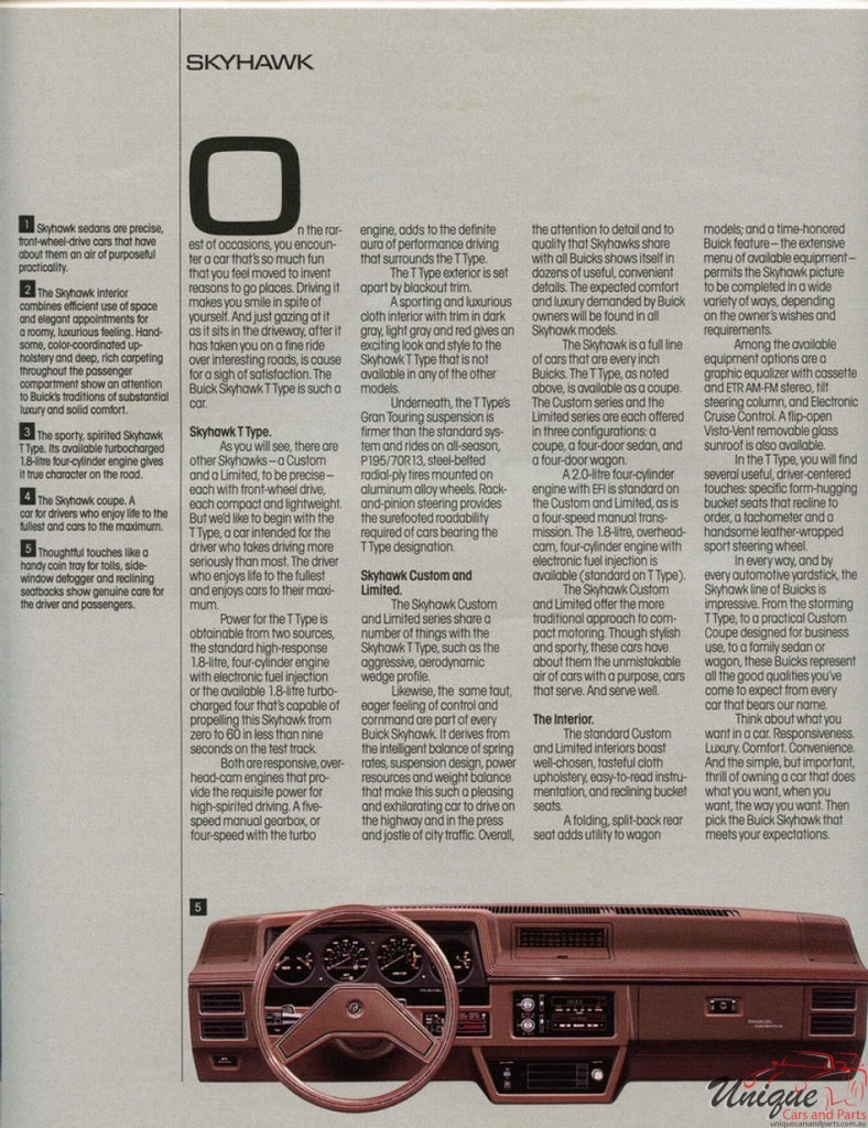 1986 Buick Buyers Guide Page 21